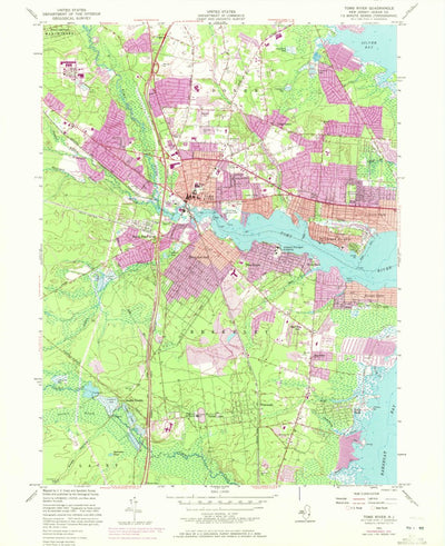 United States Geological Survey Toms River, NJ (1953, 24000-Scale) digital map