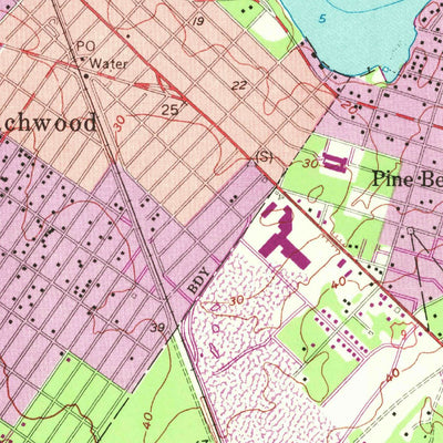 United States Geological Survey Toms River, NJ (1953, 24000-Scale) digital map