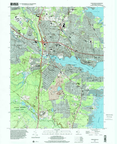 United States Geological Survey Toms River, NJ (1995, 24000-Scale) digital map