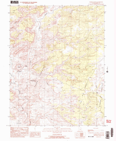 United States Geological Survey Tomsich Butte, UT (1988, 24000-Scale) digital map