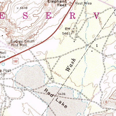 United States Geological Survey Tonalea, AZ (1970, 24000-Scale) digital map