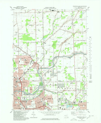 United States Geological Survey Tonawanda East, NY (1980, 24000-Scale) digital map