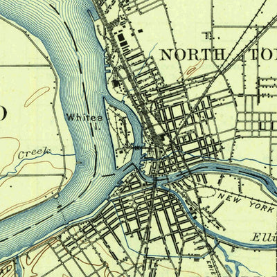United States Geological Survey Tonawanda, NY (1901, 62500-Scale) digital map