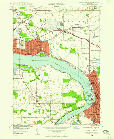 United States Geological Survey Tonawanda West, NY (1948, 24000-Scale) digital map