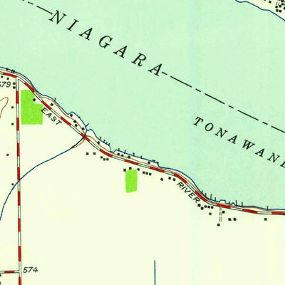 United States Geological Survey Tonawanda West, NY (1948, 24000-Scale) digital map