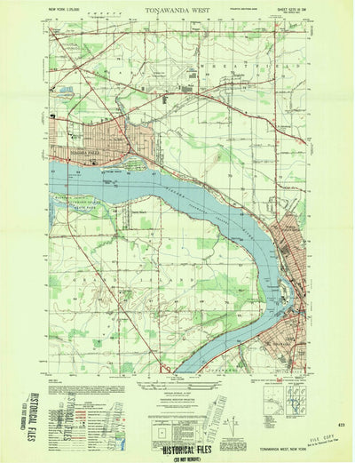 United States Geological Survey Tonawanda West, NY (1954, 25000-Scale) digital map
