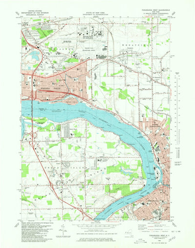 United States Geological Survey Tonawanda West, NY (1980, 25000-Scale) digital map