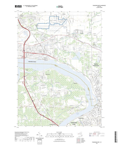 United States Geological Survey Tonawanda West, NY (2023, 24000-Scale) digital map