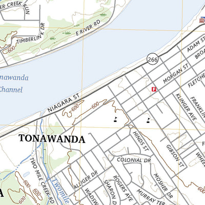 United States Geological Survey Tonawanda West, NY (2023, 24000-Scale) digital map