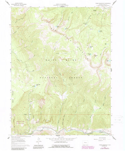 United States Geological Survey Toner Reservoir, CO (1961, 24000-Scale) digital map