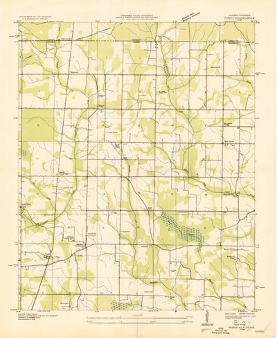 United States Geological Survey Toney, AL-TN (1936, 24000-Scale) digital map