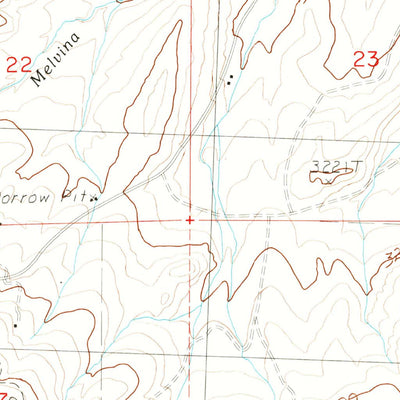 United States Geological Survey Toney Butte, OR (1988, 24000-Scale) digital map