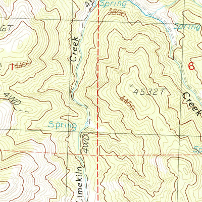 United States Geological Survey Toney Butte, OR (1988, 24000-Scale) digital map