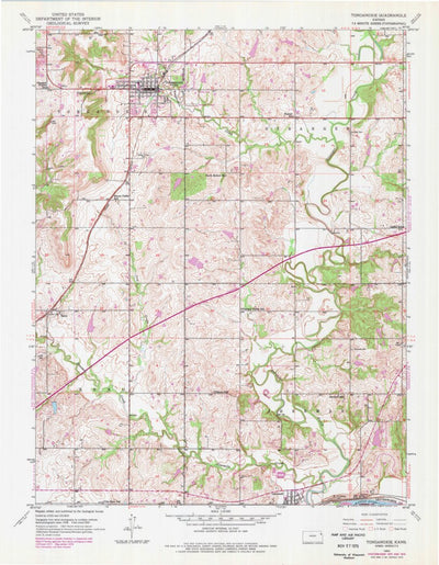 United States Geological Survey Tonganoxie, KS (1950, 24000-Scale) digital map
