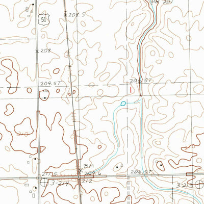 United States Geological Survey Tonica, IL (1983, 24000-Scale) digital map