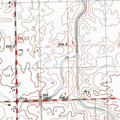United States Geological Survey Tonica, IL (1998, 24000-Scale) digital map