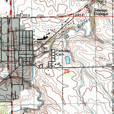 United States Geological Survey Tonica, IL (1998, 24000-Scale) digital map