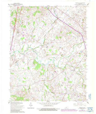 United States Geological Survey Tonieville, KY (1960, 24000-Scale) digital map