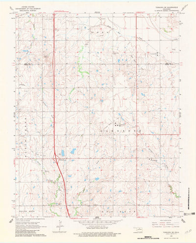 United States Geological Survey Tonkawa SE, OK (1968, 24000-Scale) digital map