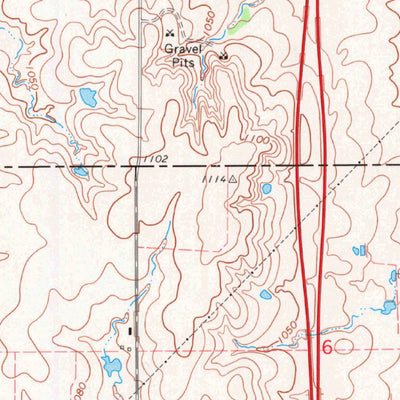 United States Geological Survey Tonkawa SE, OK (1968, 24000-Scale) digital map
