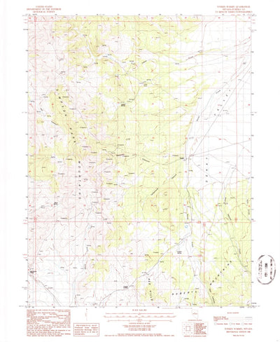 United States Geological Survey Tonkin Summit, NV (1986, 24000-Scale) digital map