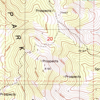 United States Geological Survey Tonkin Summit, NV (1986, 24000-Scale) digital map
