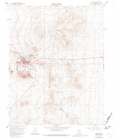 United States Geological Survey Tonopah, NV (1960, 24000-Scale) digital map