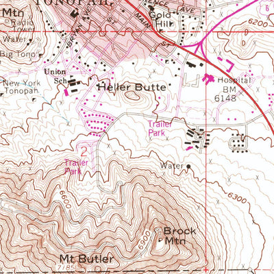 United States Geological Survey Tonopah, NV (1960, 24000-Scale) digital map