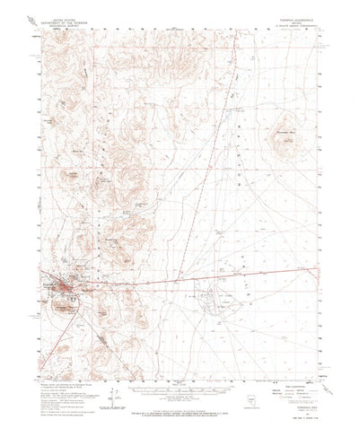 United States Geological Survey Tonopah, NV (1961, 62500-Scale) digital map