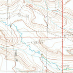 United States Geological Survey Tonopah Ridge, WY (1988, 24000-Scale) digital map