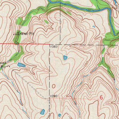 United States Geological Survey Tonovay, KS (1971, 24000-Scale) digital map