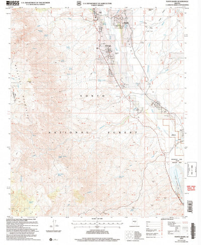 United States Geological Survey Tonto Basin, AZ (2004, 24000-Scale) digital map