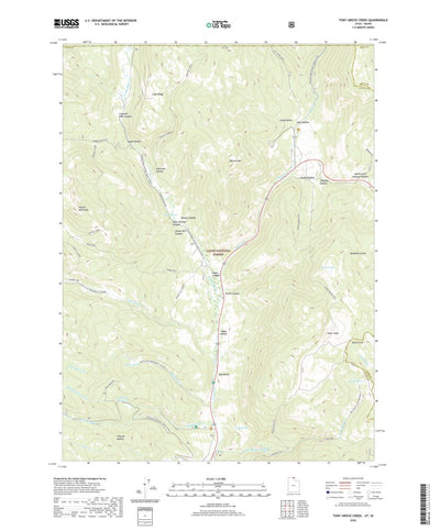 United States Geological Survey Tony Grove Creek, UT (2020, 24000-Scale) digital map