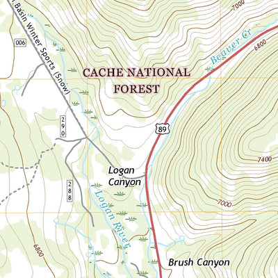 United States Geological Survey Tony Grove Creek, UT (2020, 24000-Scale) digital map