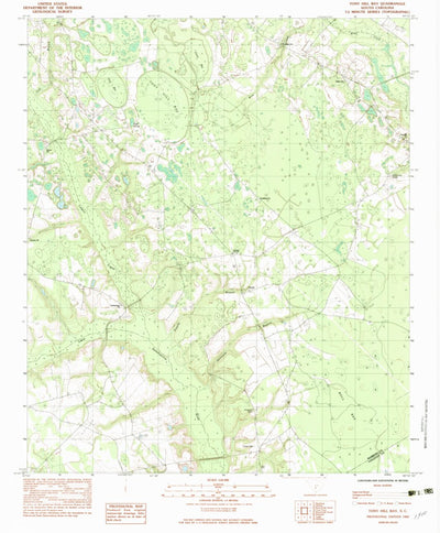 United States Geological Survey Tony Hill Bay, SC (1982, 24000-Scale) digital map