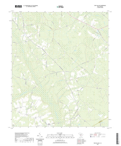 United States Geological Survey Tony Hill Bay, SC (2020, 24000-Scale) digital map