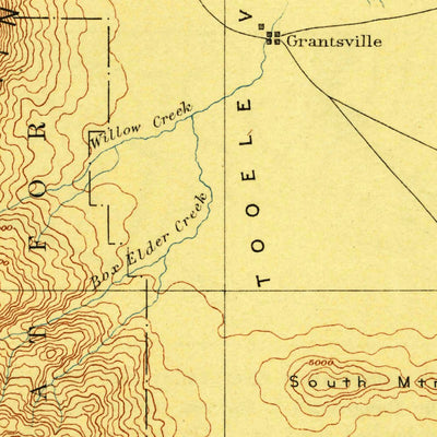 United States Geological Survey Tooele E, UT (1885, 250000-Scale) digital map