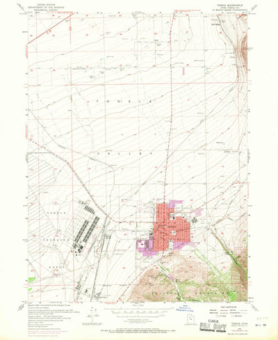 United States Geological Survey Tooele, UT (1955, 24000-Scale) digital map