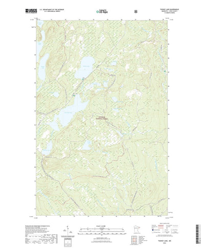 United States Geological Survey Toohey Lake, MN (2022, 24000-Scale) digital map