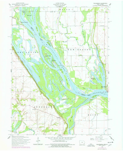 United States Geological Survey Toolesboro, IA-IL (1953, 24000-Scale) digital map