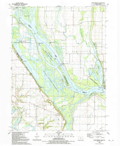United States Geological Survey Toolesboro, IA-IL (1992, 24000-Scale) digital map