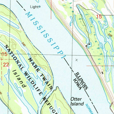 United States Geological Survey Toolesboro, IA-IL (1992, 24000-Scale) digital map