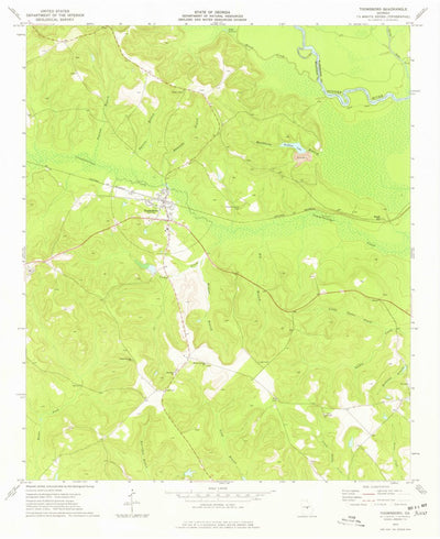 United States Geological Survey Toomsboro, GA (1973, 24000-Scale) digital map
