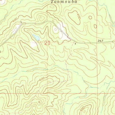 United States Geological Survey Toomsuba, MS (1971, 24000-Scale) digital map