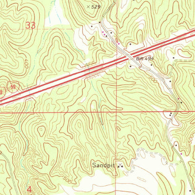 United States Geological Survey Toomsuba, MS (1971, 24000-Scale) digital map