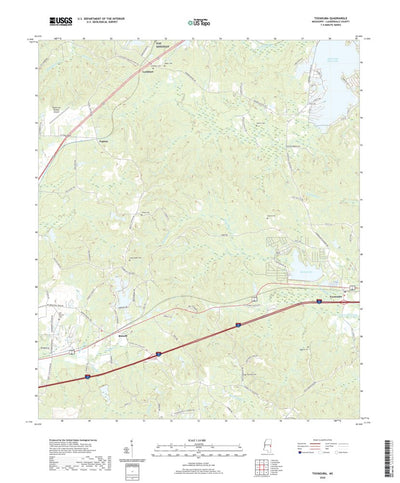 United States Geological Survey Toomsuba, MS (2020, 24000-Scale) digital map