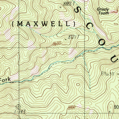 United States Geological Survey Tooth Of Time, NM (1994, 24000-Scale) digital map