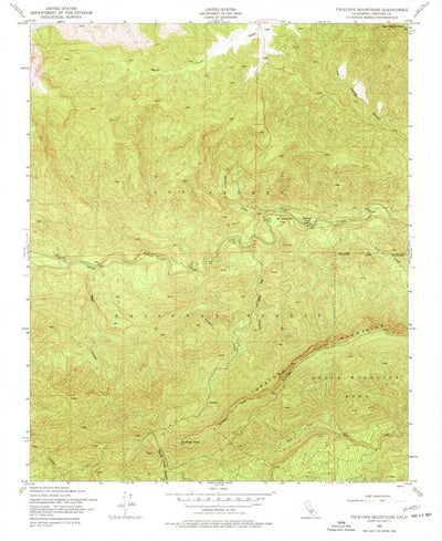 United States Geological Survey Topatopa Mountains, CA (1943, 24000-Scale) digital map