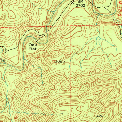 United States Geological Survey Topatopa Mountains, CA (1943, 24000-Scale) digital map