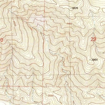 United States Geological Survey Topatopa Mountains, CA (1991, 24000-Scale) digital map